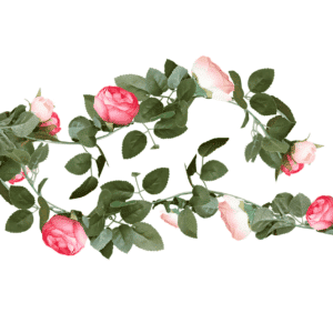 Girlander blomster rosa