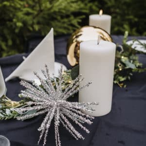 Tinsel sølv krystall