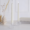 Lysestake - riplet glass clear 2 stk - Bilde 2